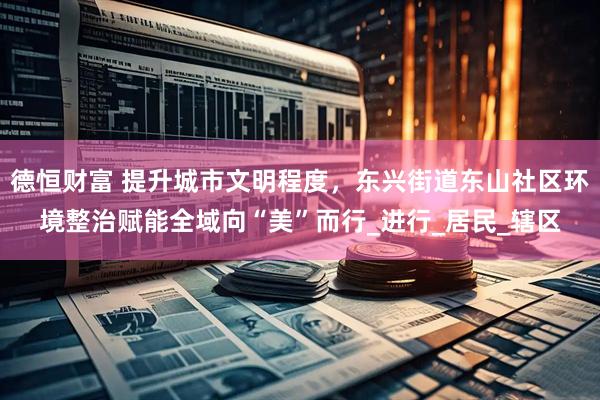 德恒财富 提升城市文明程度，东兴街道东山社区环境整治赋能全域向“美”而行_进行_居民_辖区