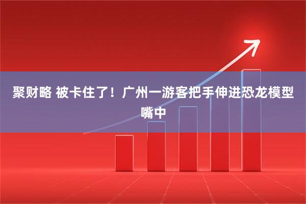 聚财略 被卡住了！广州一游客把手伸进恐龙模型嘴中